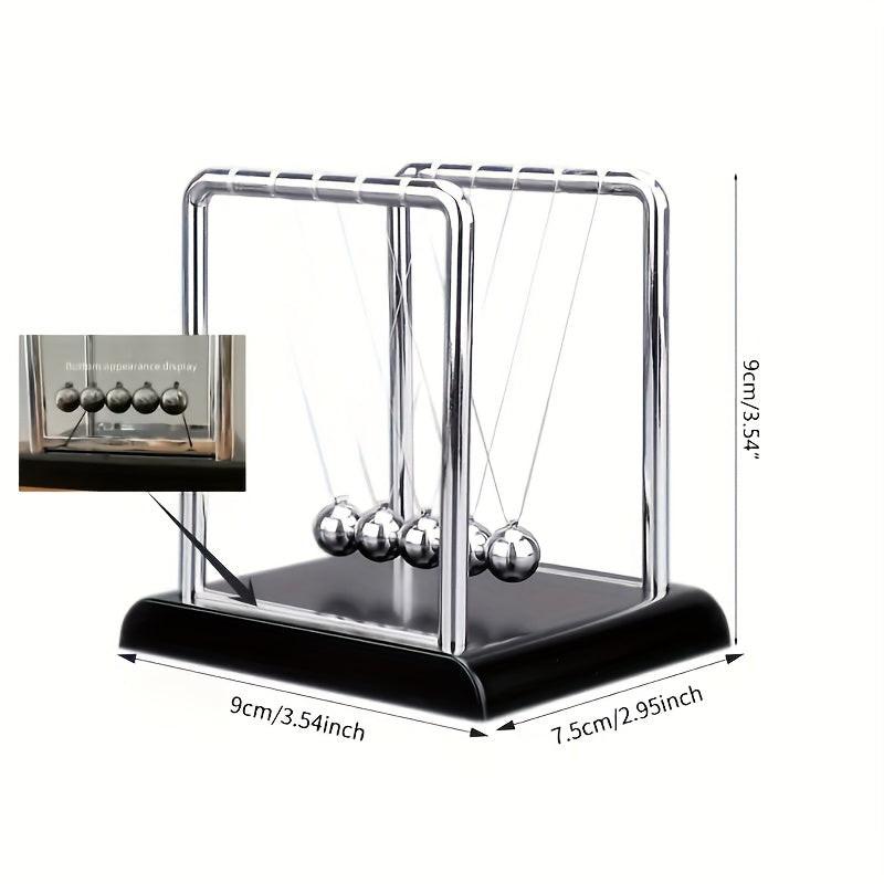Newton's Cradle, made of durable PP material, is both a desktop physics demonstration pendulum and a stress-relieving decorative piece for offices and homes, ideal as a creative gift..