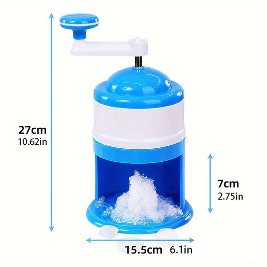 Portable Hand-Cranked Ice Shaver for Home Use: The Smart Choice for Summer Parties and Snow Cone Making.