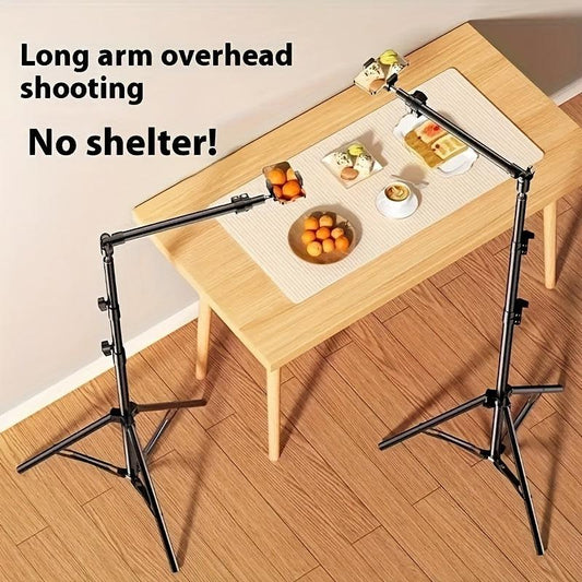 **Multi-Angle Flexible Shooting Stand: Your All-in-One Portable Assistant for Stable HD Live Streaming and Content Creation**.