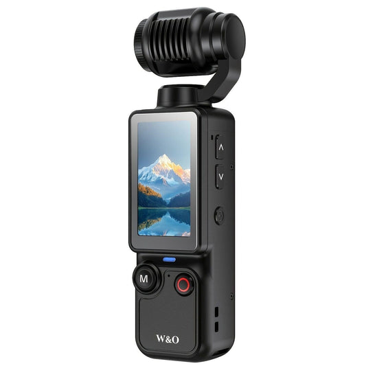 BLACK**4K HD 180Â° Rotating Anti-Shake Action Cameraï½1.9-Inch Screen + 2000mAh Battery, Compact & Portable Vlogging & Travel Companion â Streamlined Design, Durable, Ideal for Content Creators & Holiday Gifting**.