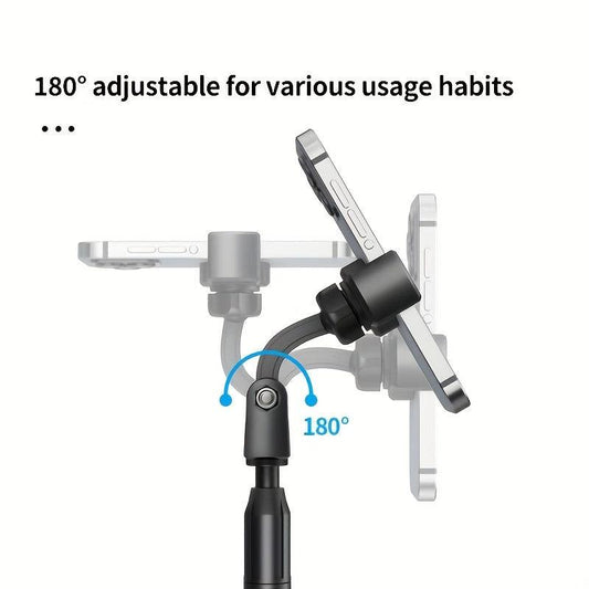 **Telescopic Rotating Live Stream Tripod: Adjustable Height, Multi-Angle Shooting, Stable and Portable**.