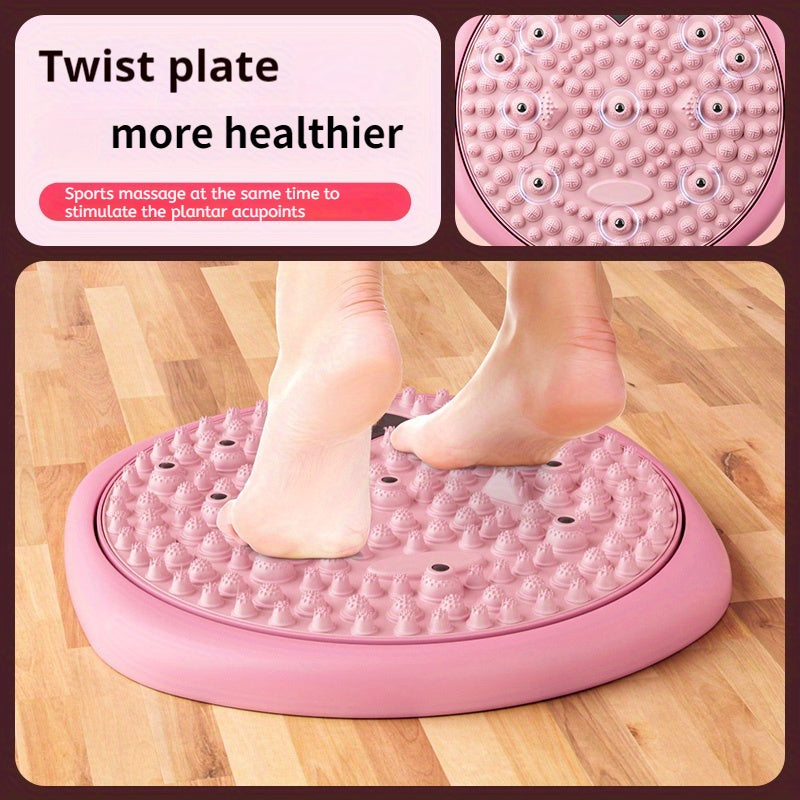 Magnetic Foot Massage & Waist Twisting Disc｜Home Body-Shaping Fitness Equipment, Silent Anti-Slip Dual-Function, Promotes Circulation & Improves Sleep（green）