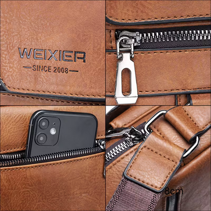 Men's retro crossbody Bag (brown) : High quality with multiple compartments, practical and versatile. It is the top choice for Father's Day, Valentine's Day and Christmas gifts