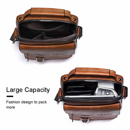Men's retro crossbody Bag (brown) : High quality with multiple compartments, practical and versatile. It is the top choice for Father's Day, Valentine's Day and Christmas gifts