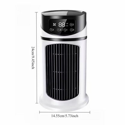 USB portable air conditioner humidifier - 6-speed adjustment, ultra-quiet 25 decibels, mini air conditioner for home, office and dormitory, 6-hour timer, festival gift, suitable for use in home, office and dormitory.