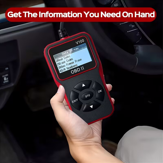 Automobile OBD2 Fault Diagnosis Instrument, engine fault code Reader, suitable for all OBD II models in 1996+, plug-and-play vehicle condition detection tool, a practical car gift for your boyfriend or father.
