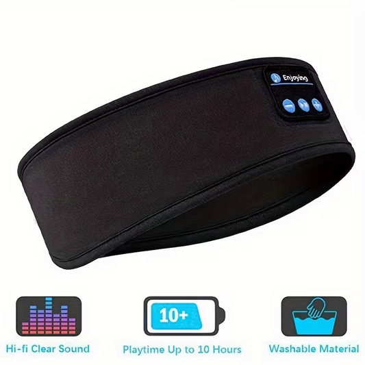 The dual-purpose wireless headphones for sleep and exercise feature a headband design that is light, thin and soft, providing a comfortable fit without pressing on the ears.
