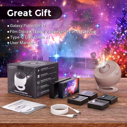 12-in-1 Constellation and Planetary arium Projector - USB power supply, modern space-themed night light with aurora effect, suitable for bedrooms, suitable for teenagers and adults, adjustable display Settings.