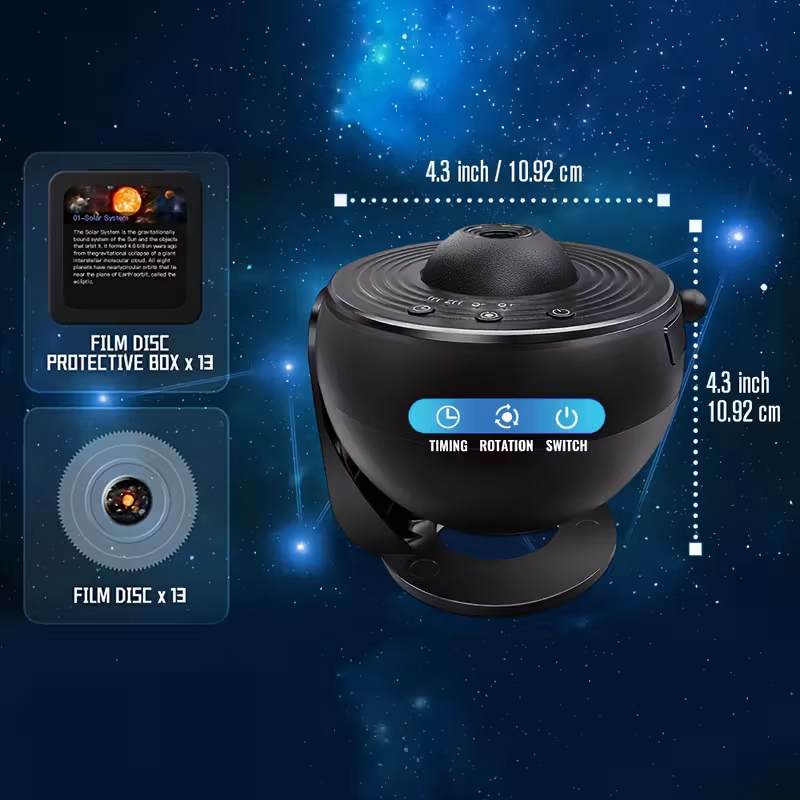 12-in-1 Constellation and Planetary arium Projector - USB power supply, modern space-themed night light with aurora effect, suitable for bedrooms, suitable for teenagers and adults, adjustable display Settings.