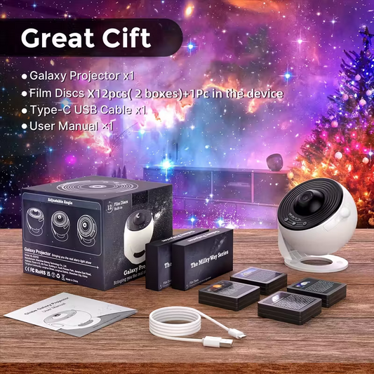 12-in-1 Constellation and Planetary arium Projector - USB power supply, modern space-themed night light with aurora effect, suitable for bedrooms, suitable for teenagers and adults, adjustable display Settings.