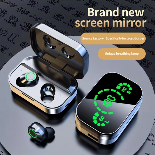 New wireless headphones mini earbuds TWS stereo headphones, compatible with both Apple and Android phones.