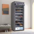 Multi-functional 10-layer shoe rack (can be freely disassembled into any number of layers) - Easy to assemble, portable for storage, suitable for 15 to 27 pairs of sports shoes, high heels and boots, it is an ideal choice for home use