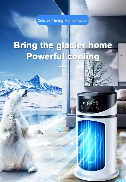 3-second cooling technology! 6-speed USB portable air conditioner humidifier - super silent 25 decibels, 6-hour timer for home / office / dormitory | instant cooling, holiday gift choice.