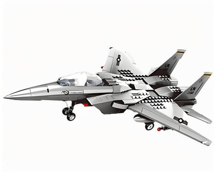 Christmas gift F-15 Eagle Fighter Jet Building Blocks Set, 223 Pieces Military Aircraft Model Kit for Kids & Enthusiastsï¼F15 fighterï¼.