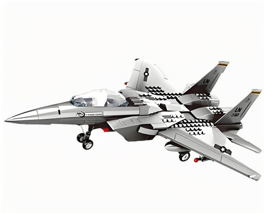 Christmas gift F-15 Eagle Fighter Jet Building Blocks Set, 223 Pieces Military Aircraft Model Kit for Kids & Enthusiastsï¼F15 fighterï¼.
