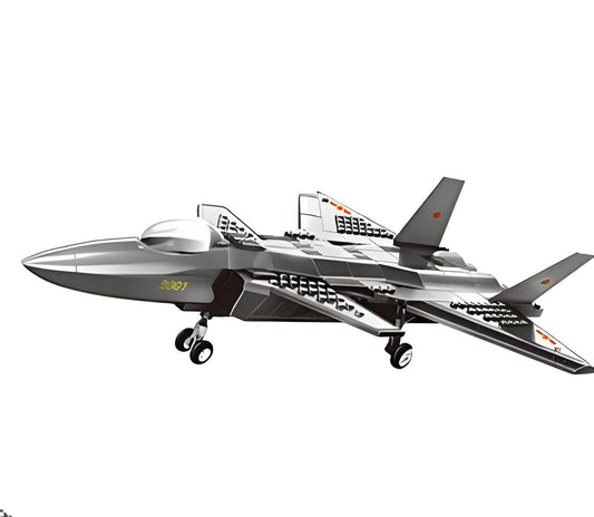 Christmas gift J-20 Stealth Fighter Jet Building Blocks Set, 229 Pieces Military Aircraft Model Kit for Kids Aged 6+ & Enthusiastsï¼J20 fighterï¼.