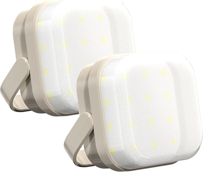 2-Pack LED Night & Emergency Lights - Mini Portable with 3 Modes for Home, Bedrooms, Power Outages & Backup, Outdoor Travel, Camping, Barbecue. Hover Image