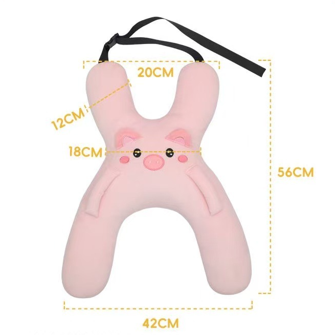 Christmas gift for kids-Kids Travel Pillow, Ergonomic Plush Support for Car Rides, Comfortable Sleep Companion for Childrenï¼brown Capibalaï¼.