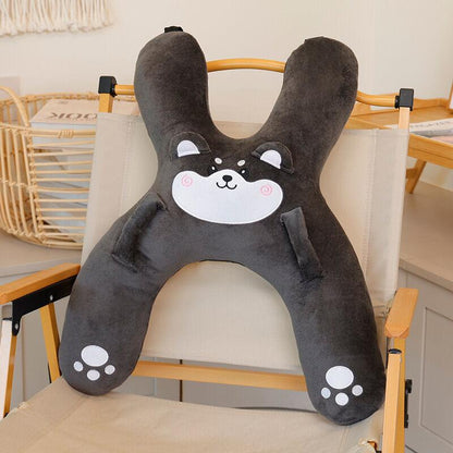 Christmas gift for kids-Kids Travel Pillow, Ergonomic Plush Support for Car Rides, Comfortable Sleep Companion for Childrenï¼brown Capibalaï¼.