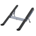 Adjustable Laptop Stand with USB Hub â Aluminum Foldable Riser for Home Office, Gaming, Travel & Business Use, Ergonomic Cooling Desk Mount (Black).