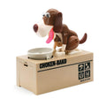 Interactive Dog Coin Bank â Automatic Electric Money Saving Piggy Bank with Moving Dog Design â Fun Kids Gift & Desk Decor (Coffee).