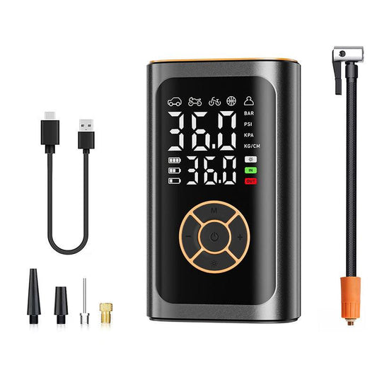 Wireless Tire Inflator with Digital Display â Portable Air Compressor for Cars, Bikes, Balls & More (Black).