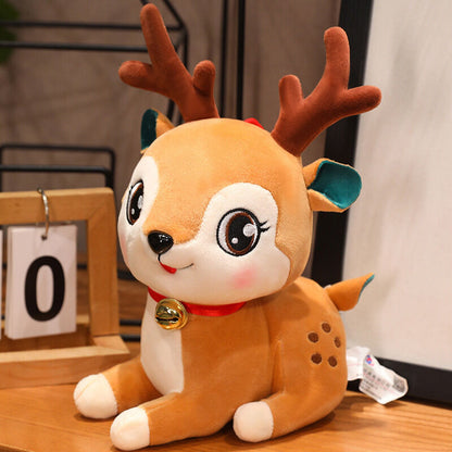 Christmas 4-in-1 Plush Set (Tree + Santa + Reindeer): Perfect Birthday/Christmas/Party Gift for Boys, Girls & Adults
