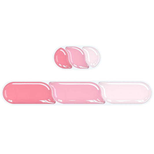 Ergonomic Gel Wrist Rest Set â Keyboard and Mouse Support Pad with Soft Cushioning for Office, Work, Gaming, and Study â Anti-Slip Base, Comfortable Design (Pink).