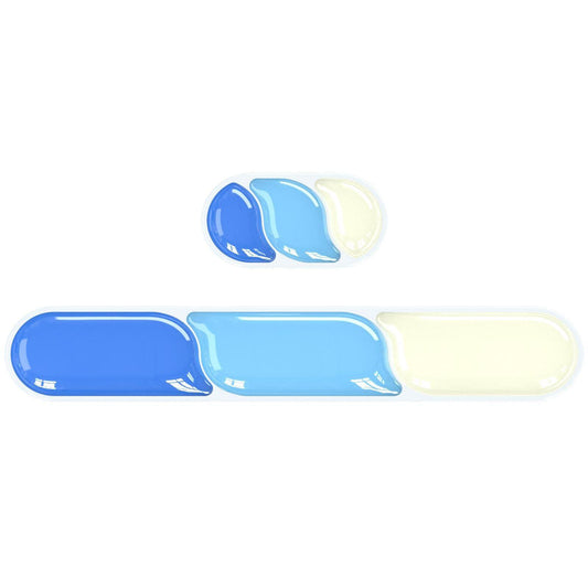 Ergonomic Gel Wrist Rest Set â Keyboard and Mouse Support Pad with Soft Cushioning for Office, Work, Gaming, and Study â Anti-Slip Base, Comfortable Design (Blue).