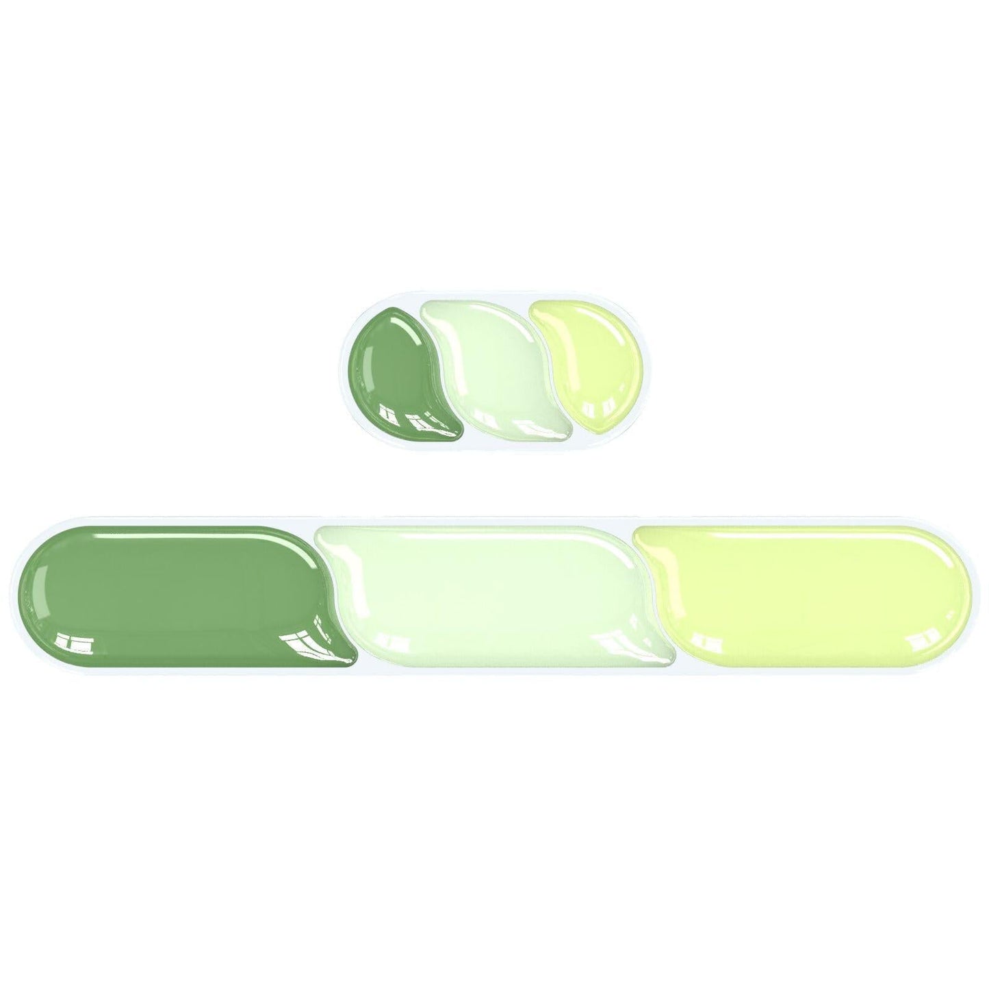 Ergonomic Gel Wrist Rest Set â Keyboard and Mouse Support Pad with Soft Cushioning for Office, Work, Gaming, and Study â Anti-Slip Base, Comfortable Design (Green).
