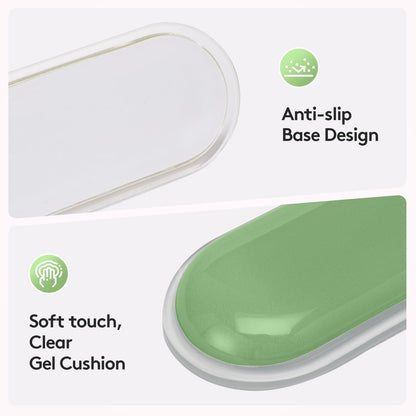 Ergonomic Gel Wrist Rest Set â Keyboard and Mouse Support Pad with Soft Cushioning for Office, Work, Gaming, and Study â Anti-Slip Base, Comfortable Design (Green).