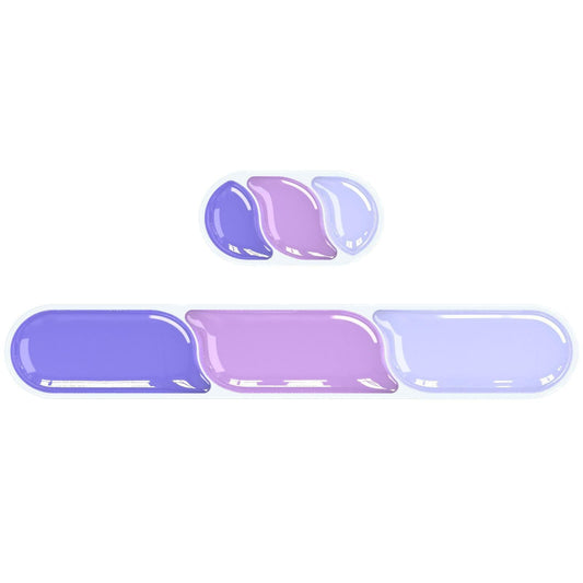 Ergonomic Gel Wrist Rest Set â Keyboard and Mouse Support Pad with Soft Cushioning for Office, Work, Gaming, and Study â Anti-Slip Base, Comfortable Design (Purple).