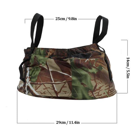 Collapsible Outdoor Bucket with Handles â Foldable Water Container for Camping, Fishing, Travel & Washing, Durable Waterproof Polyester Basin (Camouflage).