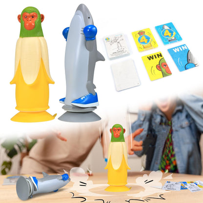 Banana Monkey vs Sharkman Flip Game â Fun Toss & Flip Challenge for Family, Party & Group Play | Other Action Games Available In-Store.
