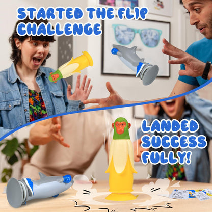 Banana Monkey vs Sharkman Flip Game â Fun Toss & Flip Challenge for Family, Party & Group Play | Other Action Games Available In-Store.