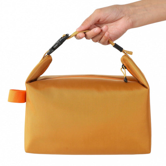 Foldable Lunch Bag â Reusable Insulated Cooler Tote with Waterproof Zipper, Leak-Proof Design, Lightweight & Compact, Ideal for Work, School, Picnic, Travel (Yellow).