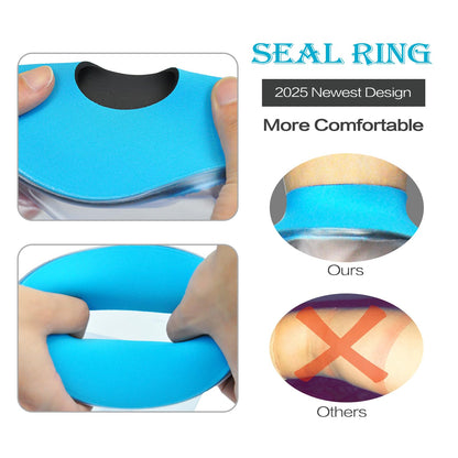 Lower Leg Waterproof Shower Sleeve for Kids – Reusable Cast Protector for Calf, Ankle & Foot During Bathing or Water Activities (Blue)