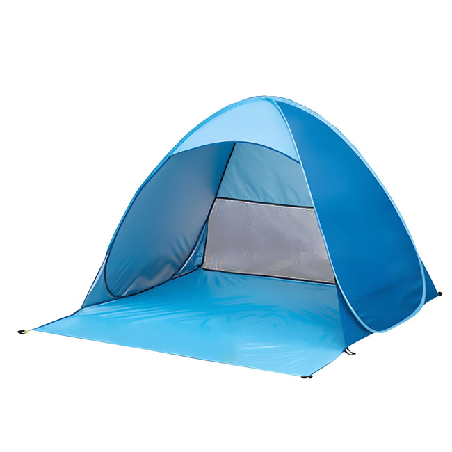 Pop Up Beach Tent: 3-4 Person UPF 50+ Sun Shelter with Carry Bag â Quick-Setup Shade for Beach/Camping(XL). Hover Image