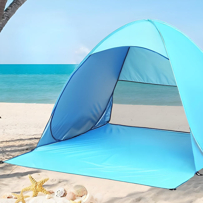 Pop Up Beach Tent: 3-4 Person UPF 50+ Sun Shelter with Carry Bag â Quick-Setup Shade for Beach/Camping(XL) Main Image