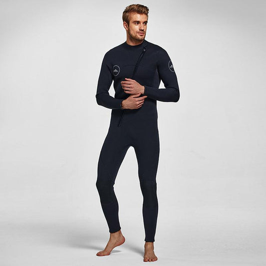 Men's 3mm Full Wetsuit for Surfing Diving & Cold Water Swimming â Front-Zip Neoprene Suit with UV Protection and Flexible Fit(Black,M)  | Other Colors Available in Store.