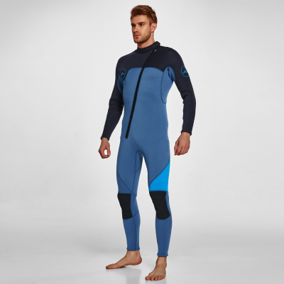 Men's 3mm Full Wetsuit for Surfing Diving & Cold Water Swimming â Front-Zip Neoprene Suit with UV Protection and Flexible Fit(Blue,XXXL)  | Other Colors Available in Store.