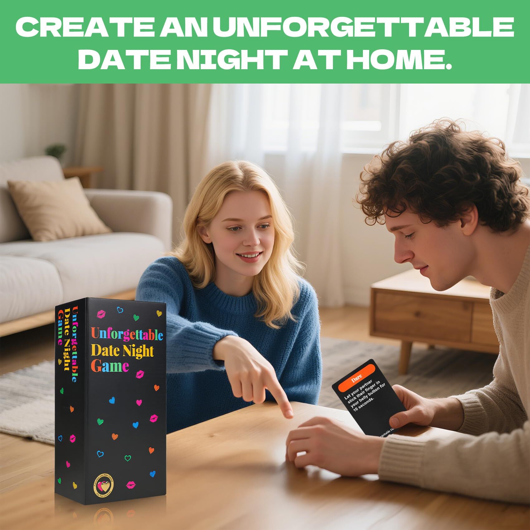 Unforgettable Date Night Game â 300-Card Couple Card Game with Spinner for Romance, Laughter & Connection | Other Fun Games Available In-Store.