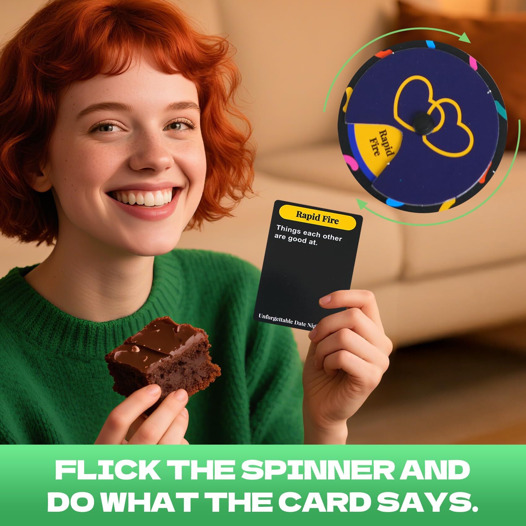 Unforgettable Date Night Game â 300-Card Couple Card Game with Spinner for Romance, Laughter & Connection | Other Fun Games Available In-Store.