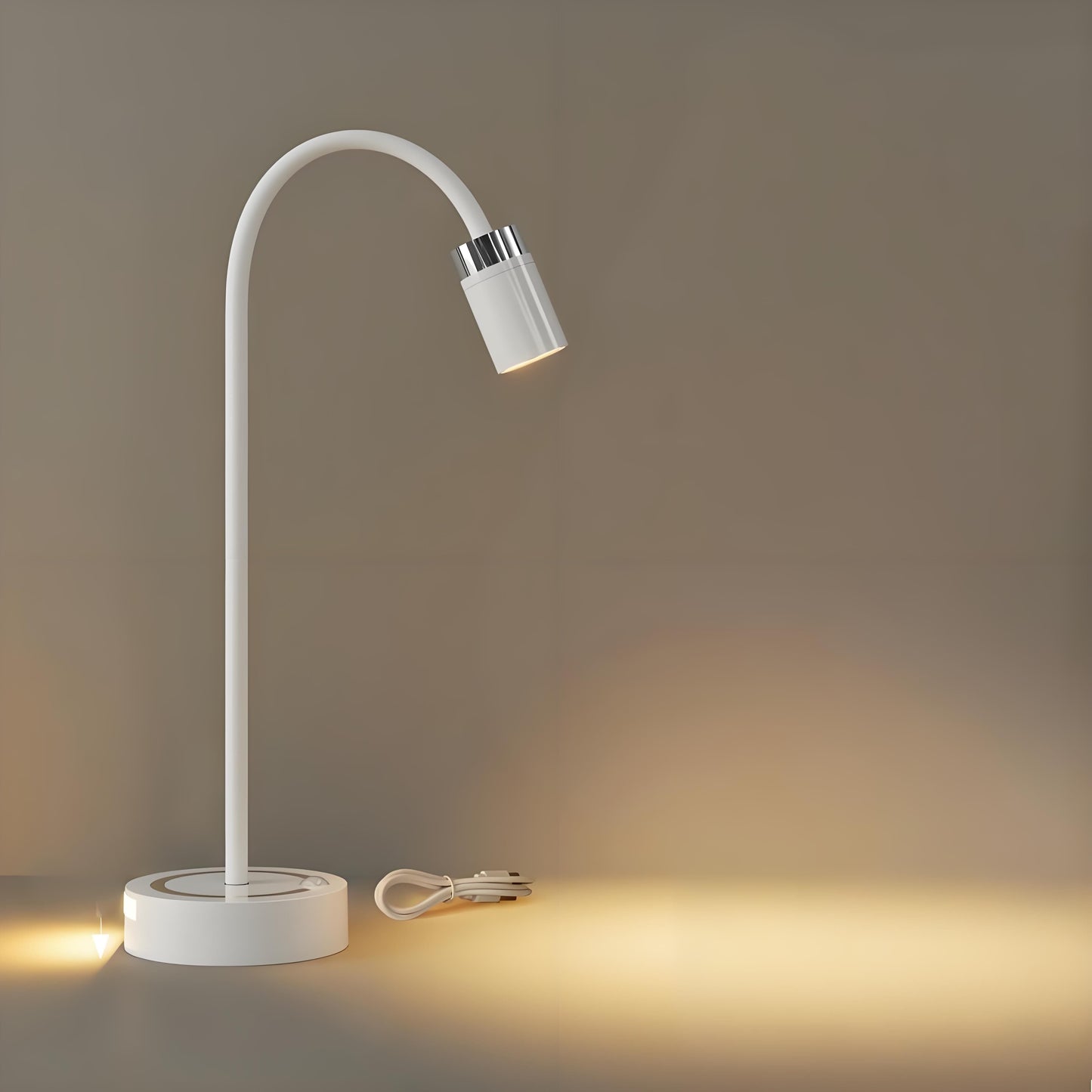 Rechargeable Motion Sensor Night Light – DIY Silicone Hose Lamp for Bedroom & Desk (White) | Other Colors Available in Store