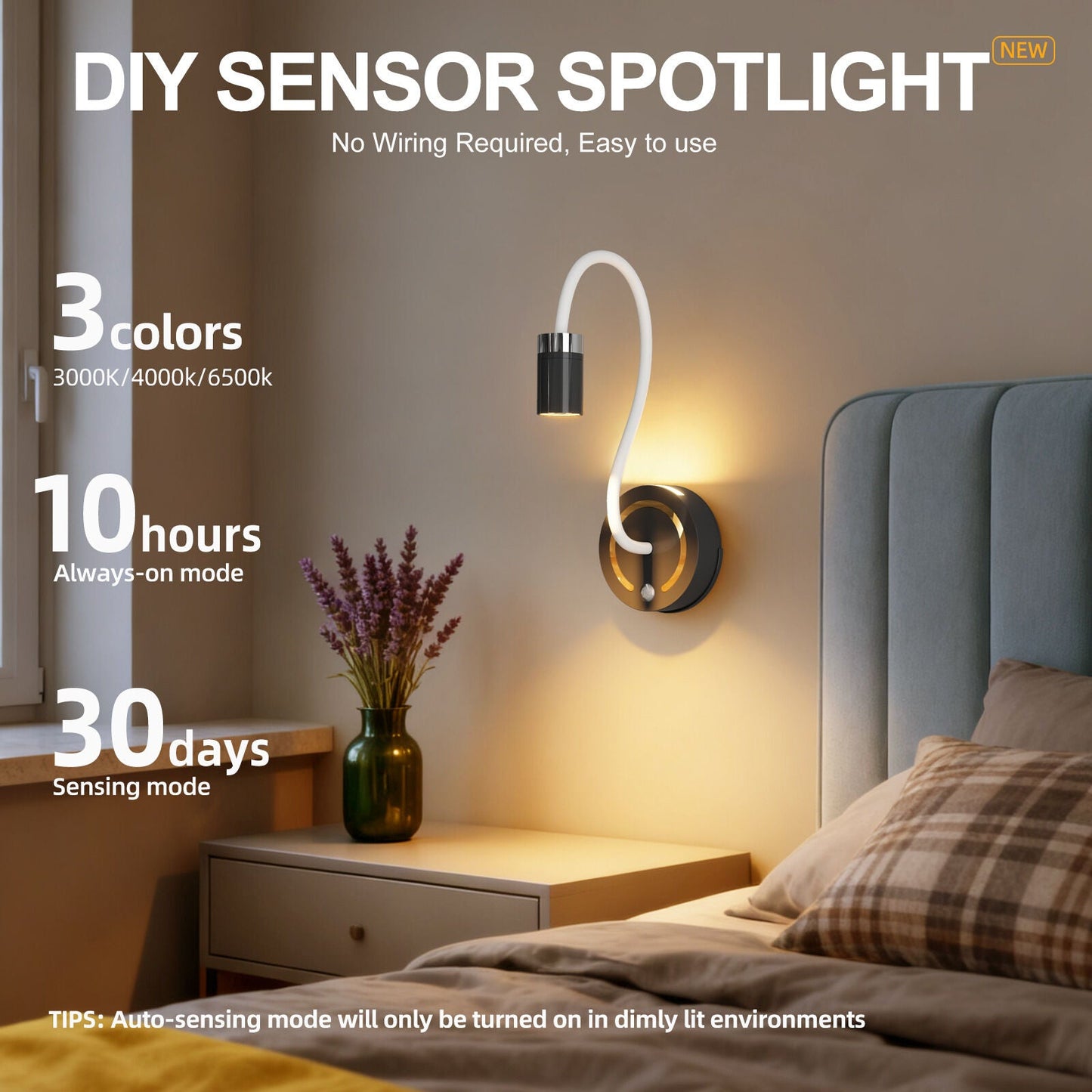 Rechargeable Motion Sensor Night Light – DIY Silicone Hose Lamp for Bedroom & Desk (Pink) | Other Colors Available in Store