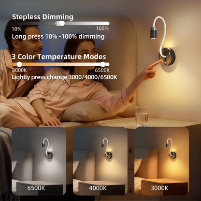 Rechargeable Motion Sensor Night Light – DIY Silicone Hose Lamp for Bedroom & Desk (Red) | Other Colors Available in Store