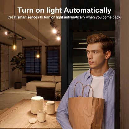 Smart WiFi Motion Sensor with App Alerts â 128Â° Detection, 6m Range, No Hub Required, Voice Control & Automation (White).