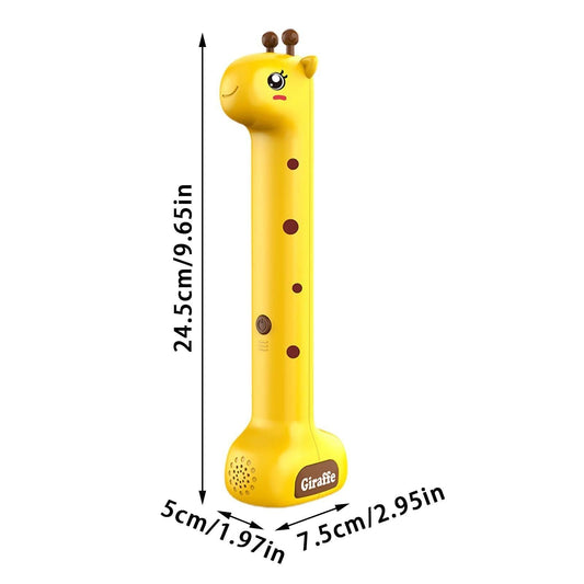 Giraffe Ultrasonic Height Tracker for Kids â Fun Wall-Mounted Growth Measuring Device for Home, Daycare & Pediatric Clinic (Yellow).
