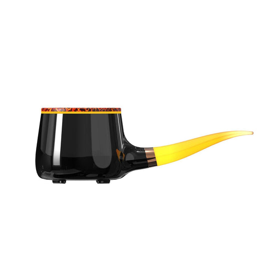 Pipe-Shaped Aromatherapy Humidifier with LED Flame & Mist â USB Desk Diffuser for Home, Office, Bedside (Black) | Other Colors Available in Store.