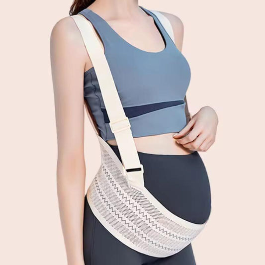 Maternity Belly Support Band for Waist 106-120cm â Adjustable Prenatal Abdominal Brace with Breathable Mesh Fabric and Heart-Shaped Cushion Pad, Lightweight Pregnancy Waist Belt for Daily Comfort (Pink,XXL).